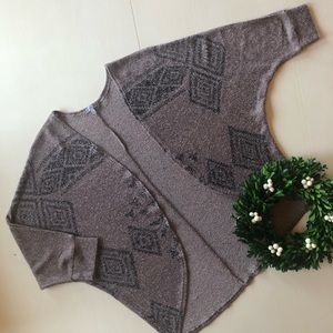 Charlotte Russe Aztec Print Cardigan Medium